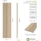 Ekena Millwork Rustic Two Board Joined Board-n-Batten Rough Cedar Faux Wood Shutters w/No Batten, 11W x 76H, PR SHUBJN11X76RCPR - alternate 6